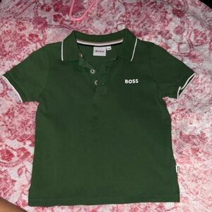 Boss Kids Dark Green Polo Shirt